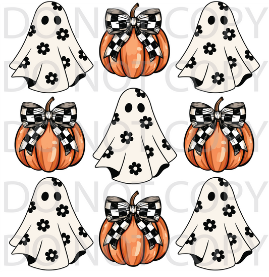 SALE Fall Pumpkin Coquette DTF Transfer